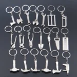 10 PCS Tool Metal Keychain Car Key Ring Pendant - Image 3
