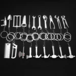 10 PCS Tool Metal Keychain Car Key Ring Pendant - Image 4