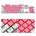 104-Keys Two-Color Mold Transparent PBT Keycap Mechanical Keyboard