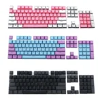 104-Keys Two-Color Mold Transparent PBT Keycap Mechanical Keyboard - Image 6