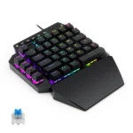 K700 44 Keys RGB Luminous Switchable Axis Gaming One-Handed Keyboard, Cable Length: 1m