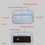 Car Multi-Purpose Steering Wheel Card Table Car Computer Bracket Chair Back Bracket Small Table Shelf Rack - Image 3