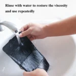 2 PCS R-1337 Multifunctional Folding Bracket Car Center Console Adhesive Bracket Mobile Phone Anti-Slip Mat Storage Mat - Image 5