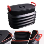 18L Folding Trash Can Telescopic Storage Box Storage Bucket Folding Water Bucket - Image 2
