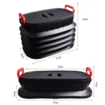 18L Folding Trash Can Telescopic Storage Box Storage Bucket Folding Water Bucket - Image 3