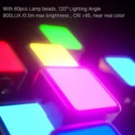 N69 2500-9000K+RGB Camera Fill Light Small Full Color Photography Light Portable Handheld Night Light LED Pocket Light - Image 6