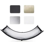 FOMITO U-Shaped Curved  Photo Studio Reflector Board 4 In 1 Gold Silver White Black Reflective Board - Image 2