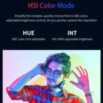 Ulanzi VIJIM VL196 Pocket Portable Full Color RGB Fill Light Hand-Held Photography Live Light - Image 7
