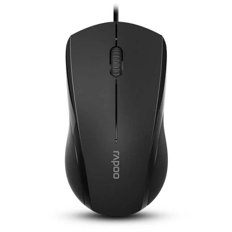 Rapoo N1600 1000 DPI 3 Keys Office Business Silent Wired Mouse, Cable Length: 1.5m