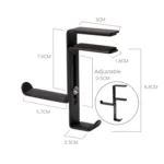 JD039 Metal Clip Earphone Holder Desktop Headset Hook - Image 3