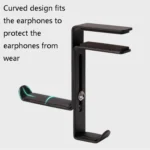 JD039 Metal Clip Earphone Holder Desktop Headset Hook - Image 4