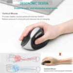 Rapoo MV20 Ergonomic Wireless Silent Vertical Mouse - Image 7
