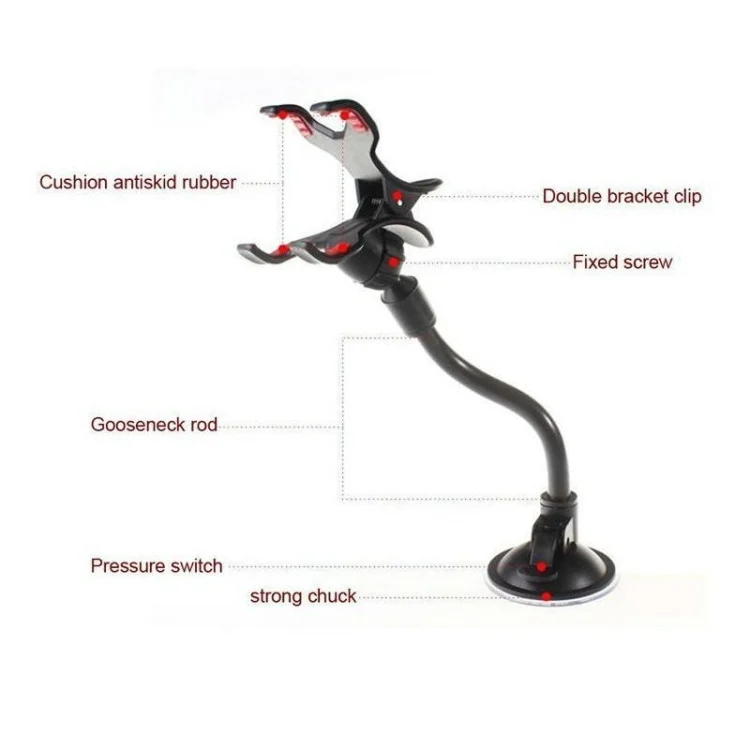 TBD0576320_5.webp Universal Suction Cup Car Windshield Mount Phone Holder Glass Sticky Bracket - Image 6