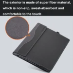 15.6 inch Leather Laptop Anti-Fall Protective Case With Stand - Image 7