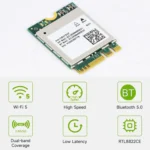 Waveshare 24780 AW-CB375NF 2.4G/5GHz Dual-Band WiFi 5 Wireless NIC, RTL8822CE-CG Core, Supports BLE - Image 4