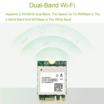Waveshare 24780 AW-CB375NF 2.4G/5GHz Dual-Band WiFi 5 Wireless NIC, RTL8822CE-CG Core, Supports BLE - Image 6