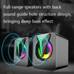 FT-25-1 RGB Colorful Lighting Desktop Computer Speaker - Image 4
