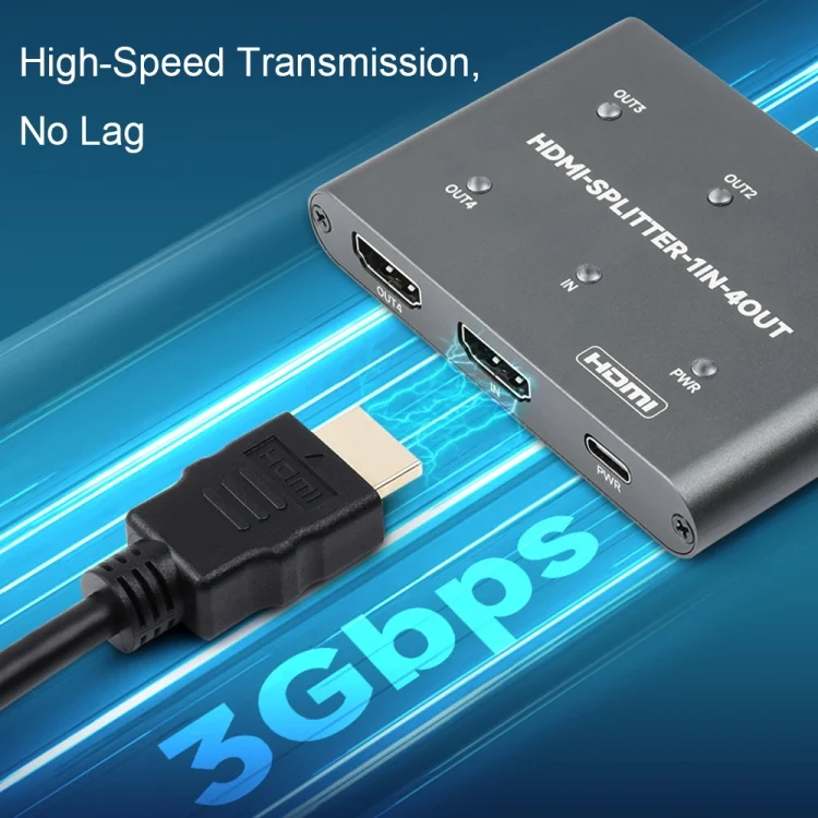TBD05765338_3.webp Waveshare 23738 4K HDMI Splitter, 1 In 4 Out, Share One HDMI Source - Image 4