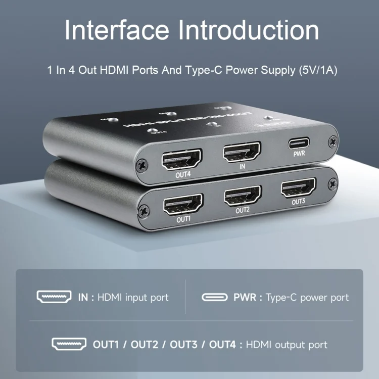TBD05765338_4.webp Waveshare 23738 4K HDMI Splitter, 1 In 4 Out, Share One HDMI Source - Image 5