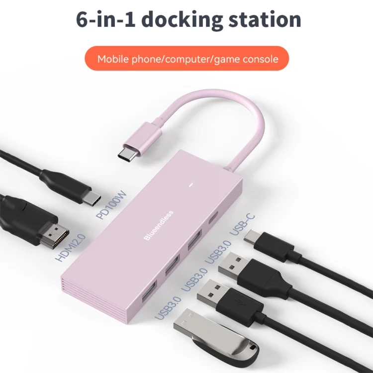 TBD05822439_B3.webp Blueendless 4K60Hz + Data Port Type-C Docking Station USB3.0 Splitter - Image 4