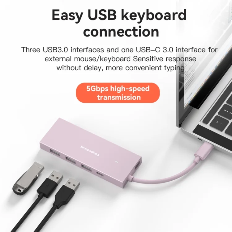 TBD05822439_B5.webp Blueendless 4K60Hz + Data Port Type-C Docking Station USB3.0 Splitter - Image 6