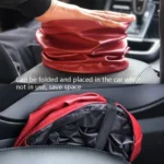 2 PCS Leather Foldable Car Trash Can Mini Chair Back Suspended Waterproof Trash Can - Image 6