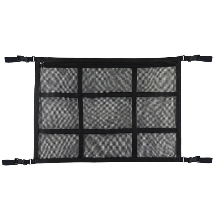 Adjustable Hanging Car Inside Roof Luggage Clothing Storage Net Bag Car Storage Network Pocket, Size: