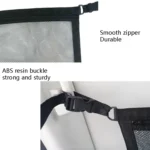 Adjustable Hanging Car Inside Roof Luggage Clothing Storage Net Bag Car Storage Network Pocket, Size: - Image 4