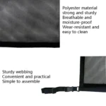 Adjustable Hanging Car Inside Roof Luggage Clothing Storage Net Bag Car Storage Network Pocket, Size: - Image 5