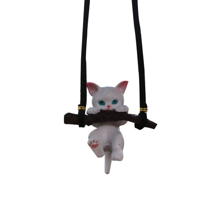 2 PCS Car Pendant Car Decoration Cat Pendant