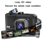 3.0 Inch HD 1080P Wide-Angle Driving Recorder With Reversing Image Specification: - Image 4