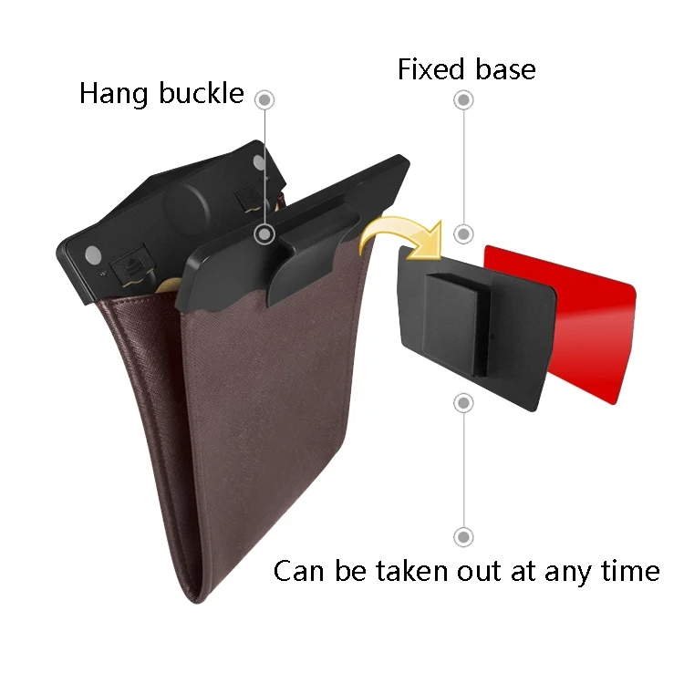 TBD0586477701_B3.webp Car Trash Can Storage Bag Hanging Paste With LED Light Garbage Bag - Image 4