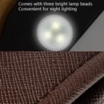Car Trash Can Storage Bag Hanging Paste With LED Light Garbage Bag - Image 6