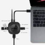 3 x USB Port + TF/SD Card Reader Computer Notebook High-Speed Hub Splitter - Image 3