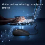 3 PCS Cadeve M220 3 Keys USB Wired Fashion Portable Mouse - Image 5