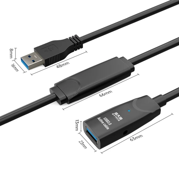 TBD0587451401_2.webp D.Y.TECH USB 3.0 Male To Female Extension Cable Double Shielded Chip Data Cable, Length: - Image 3