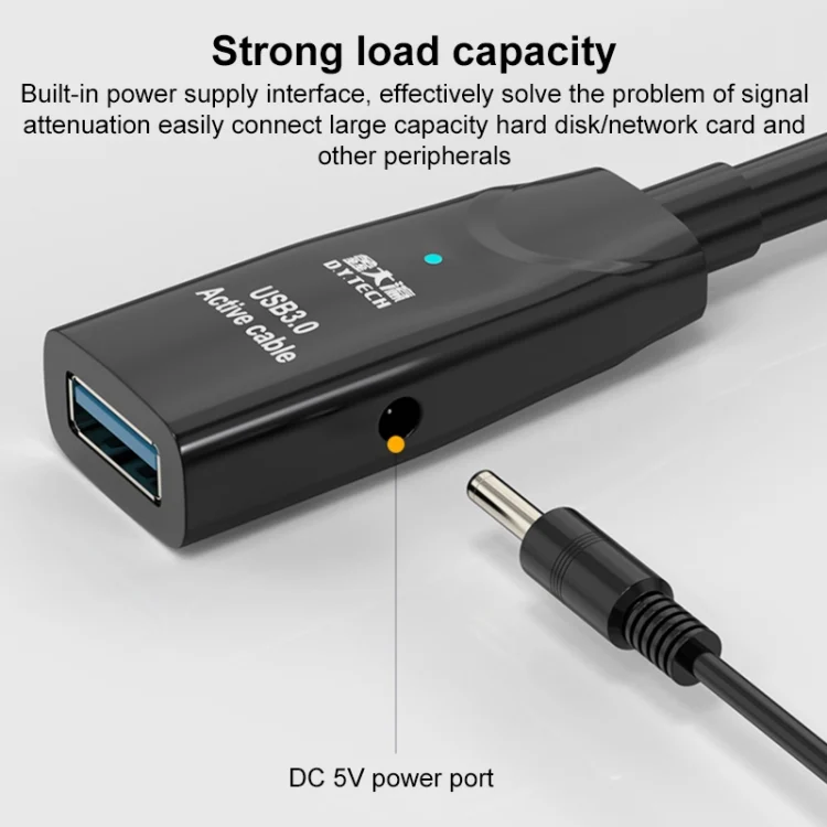 TBD0587451401_3.webp D.Y.TECH USB 3.0 Male To Female Extension Cable Double Shielded Chip Data Cable, Length: - Image 4