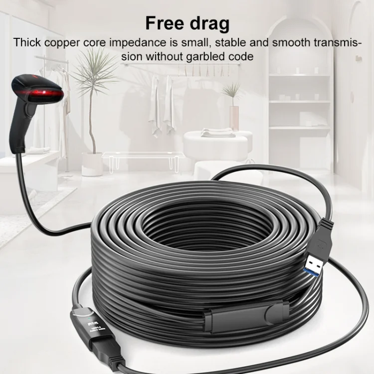 TBD0587451401_4.webp D.Y.TECH USB 3.0 Male To Female Extension Cable Double Shielded Chip Data Cable, Length: - Image 5