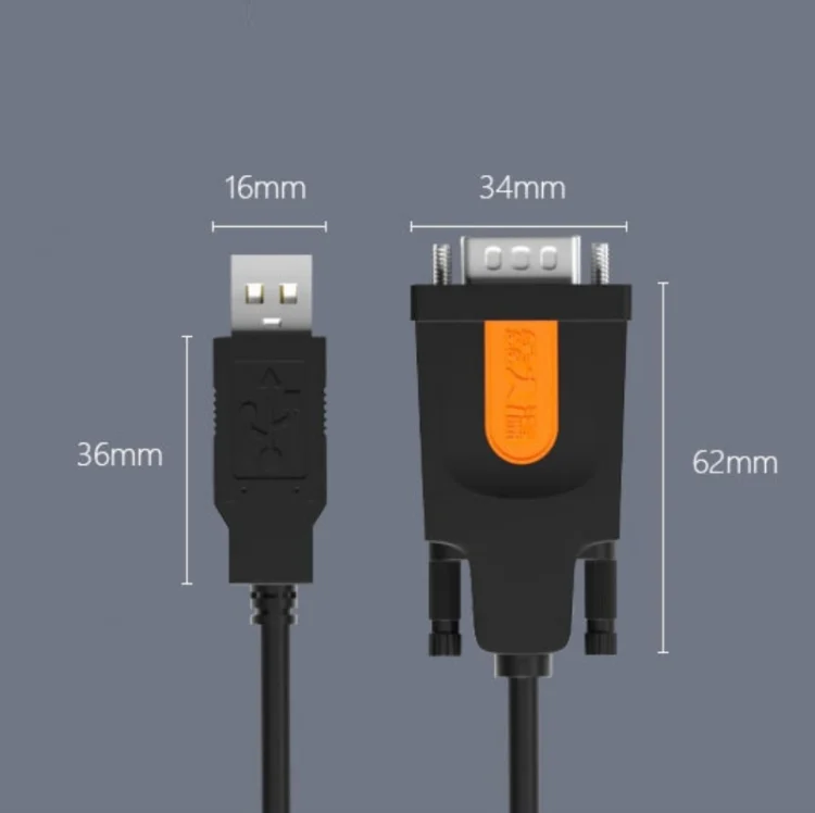 TBD0587451601_B2.webp D.Y.TECH USB to DB9 RS232COM Serial Cable, Specification: - Image 3