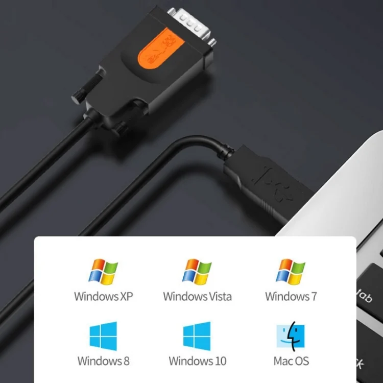 TBD0587451601_B4.webp D.Y.TECH USB to DB9 RS232COM Serial Cable, Specification: - Image 5