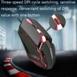 2 PCS K-Snake M11 4 Keys 1600DPI Luminous Game Wired Mouse Notebook Desktop USB Wired Mouse, Cable Length: 1.5m - Image 5