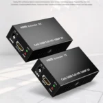 1 Pair HW-YD60 HDMI Extender 1080P Signal Amplifier, Effective Distance: 60m, EU Plug - Image 2