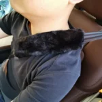2 Pairs Fleece-like Safety Belt Cover Car Plush Safety Belt Cover - Image 4