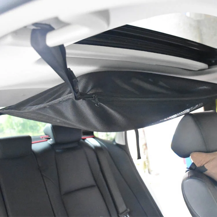 TBD0589425701_B5.webp Car Storage Network Pocket Car Roof Seating Room Mesh Folding Hanging Bag, Style: - Image 6