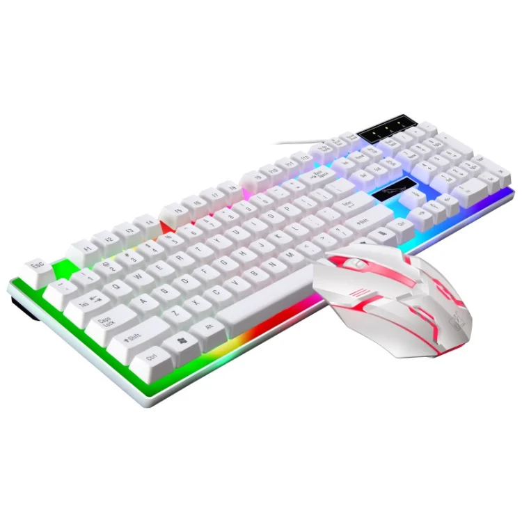ZGB G21B Colorful Glow USB Wired Keyboard Mouse Set