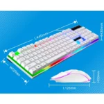 ZGB G21B Colorful Glow USB Wired Keyboard Mouse Set - Image 3
