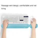 Baona Silicone Memory Cotton Wrist Pad Massage Hole Keyboard Mouse Pad, Style: - Image 4
