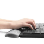 Baona Silicone Memory Cotton Wrist Pad Massage Hole Keyboard Mouse Pad, Style: - Image 5