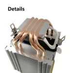 COOL STORM CT-4U-9cm Heat Pipe Dual-Tower CPU Radiator Copper Pipe 9 Cm Fan For Intel/AMD Platform Specification: - Image 5