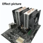 COOL STORM CT-4U-9cm Heat Pipe Dual-Tower CPU Radiator Copper Pipe 9 Cm Fan For Intel/AMD Platform Specification: - Image 6